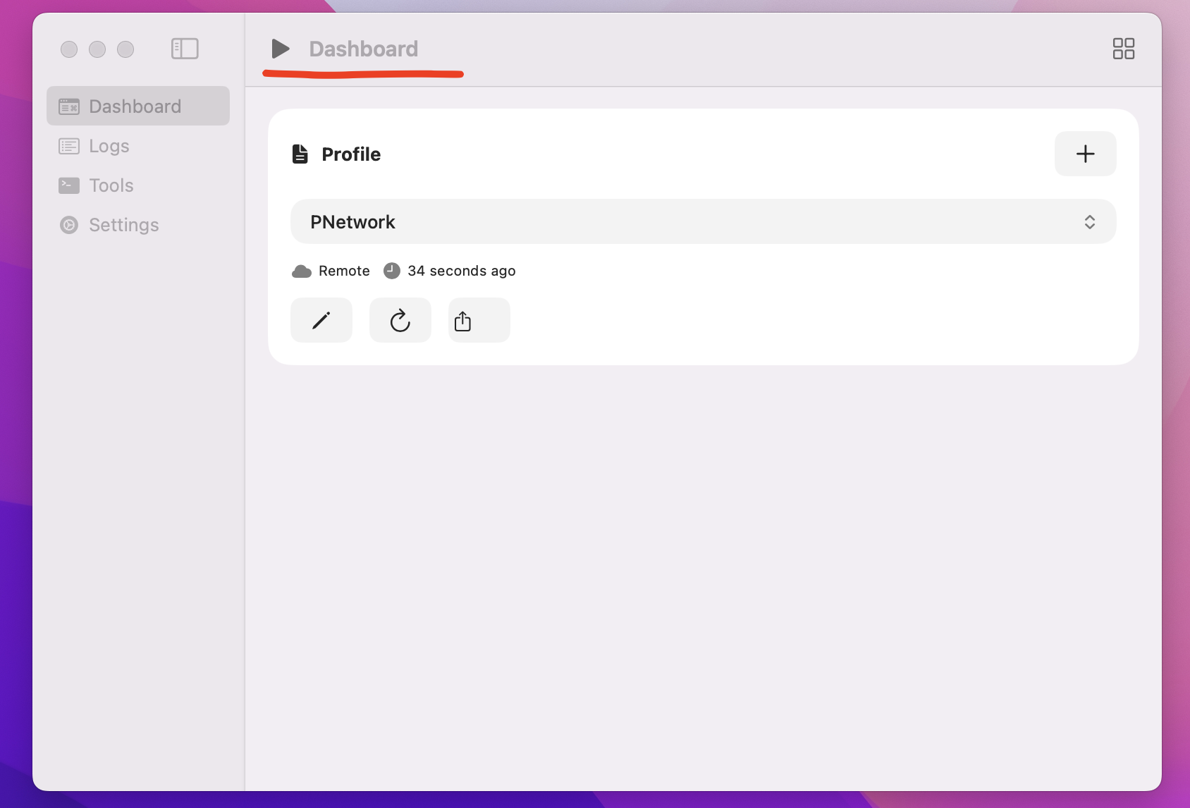 macOS sing-box Dashboard with the start button highlighted